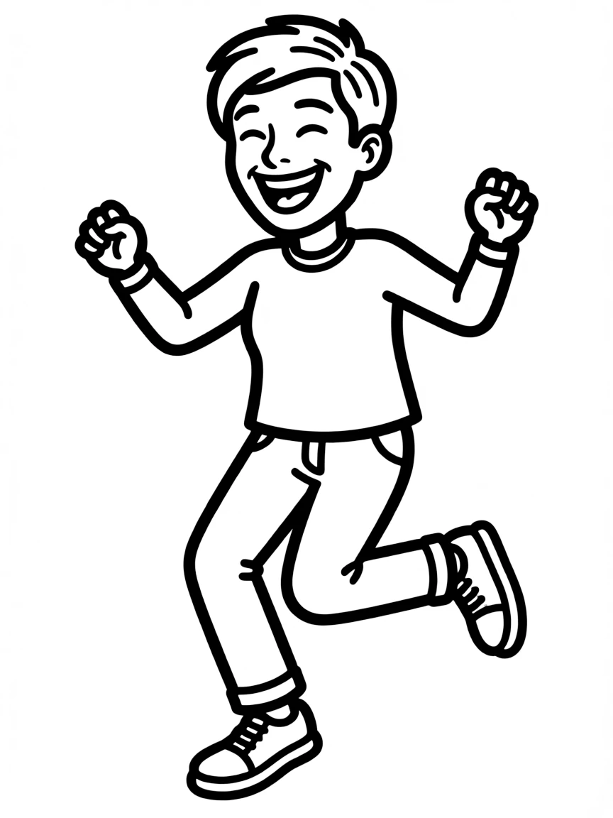 Ellen DeGeneres doing a happy dance