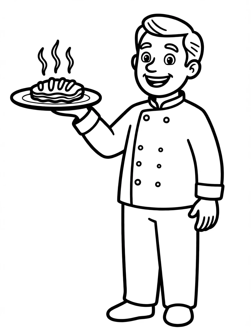 Gordon Ramsay holding up a perfectly cooked dish