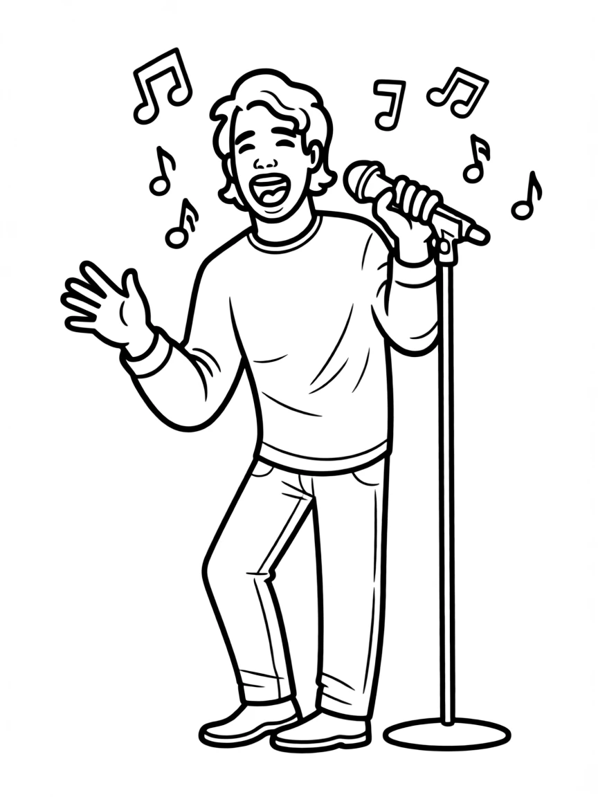 Lin-Manuel Miranda singing passionately