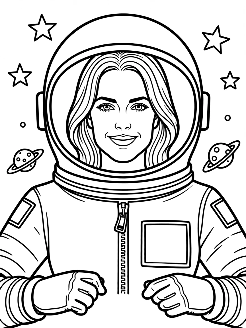 Sandra Bullock in a space helmet