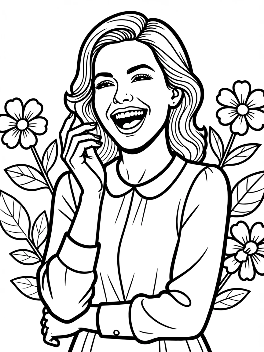 Julia Roberts laughing with her famous smile