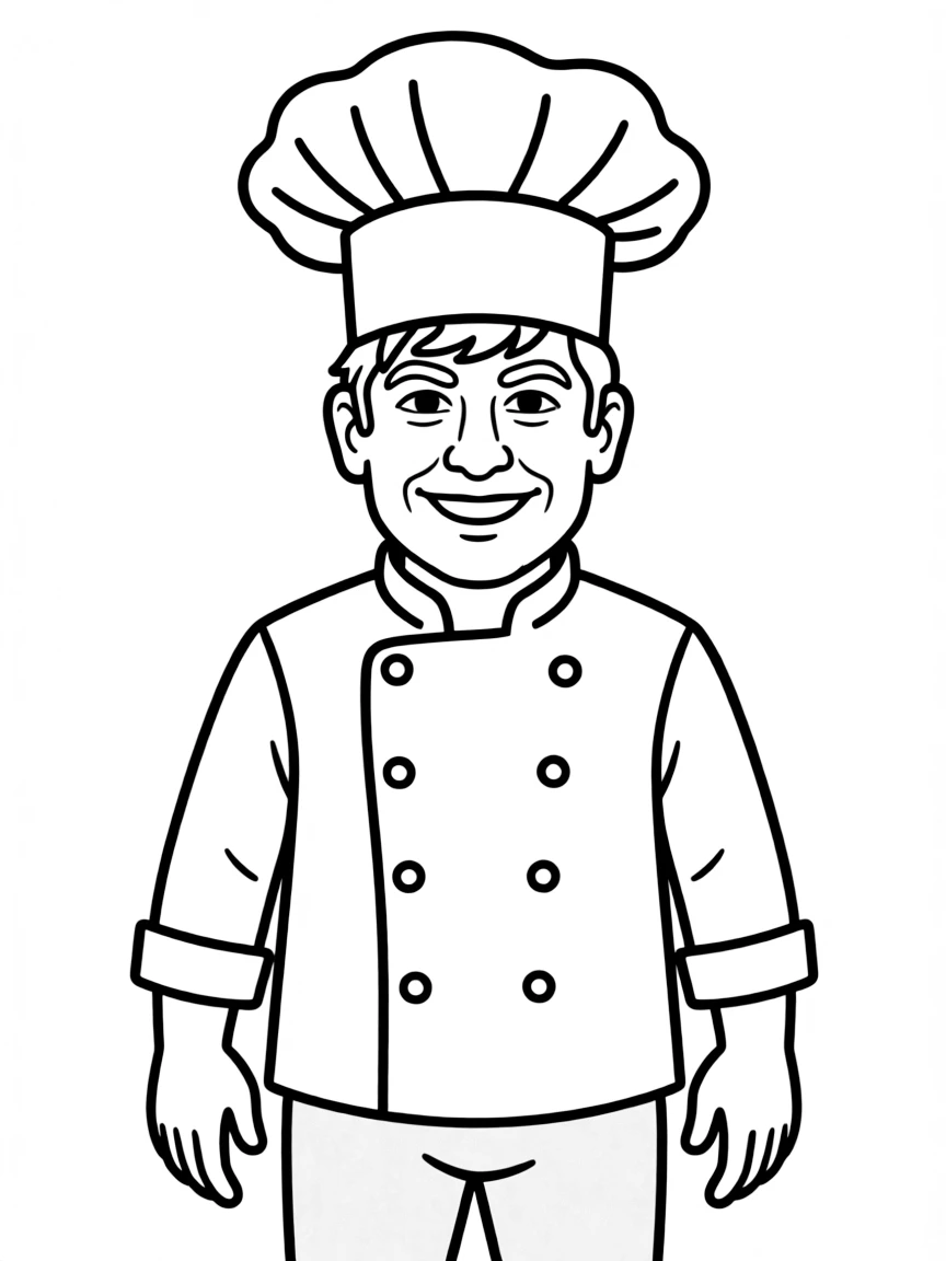 Gordon Ramsay with a chef's hat and a smile