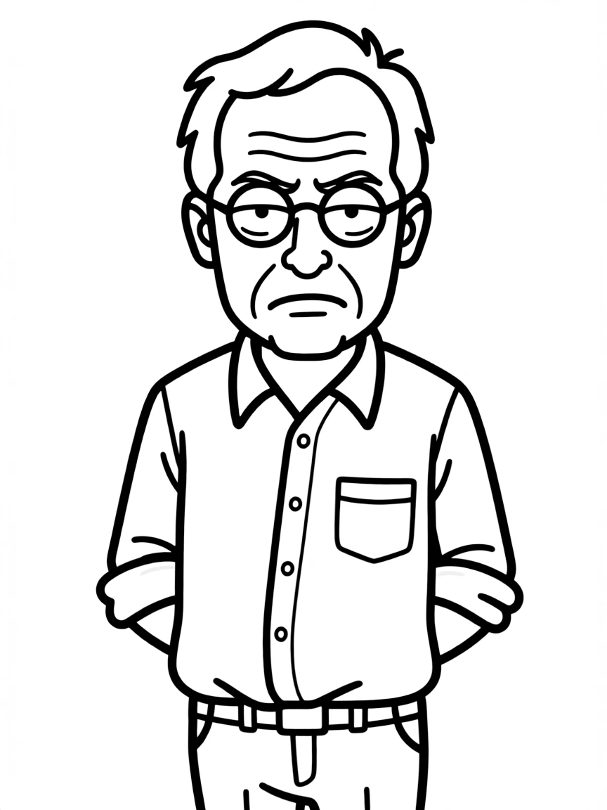 Larry David looking grumpy in a funny way