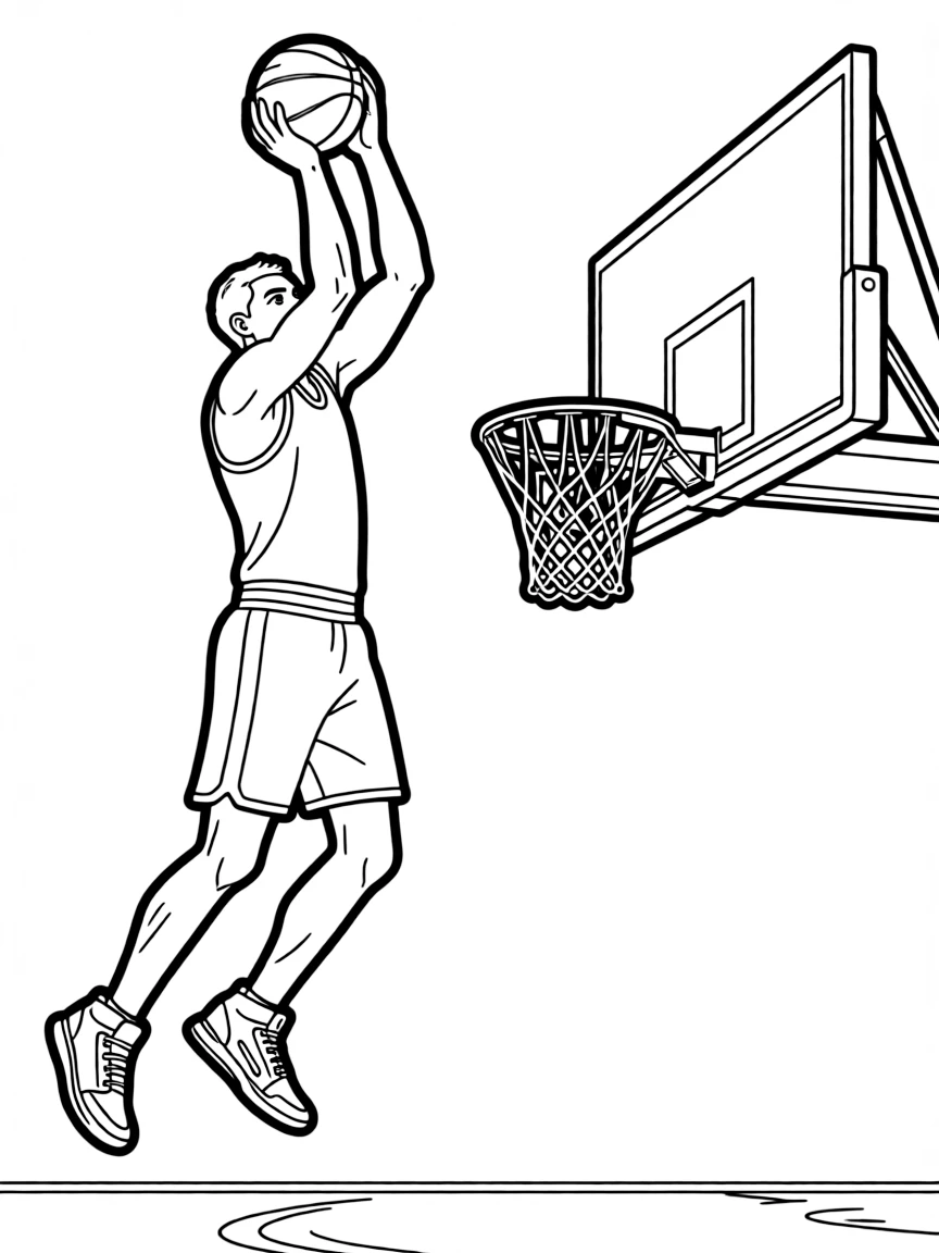 LeBron James shooting a basketball