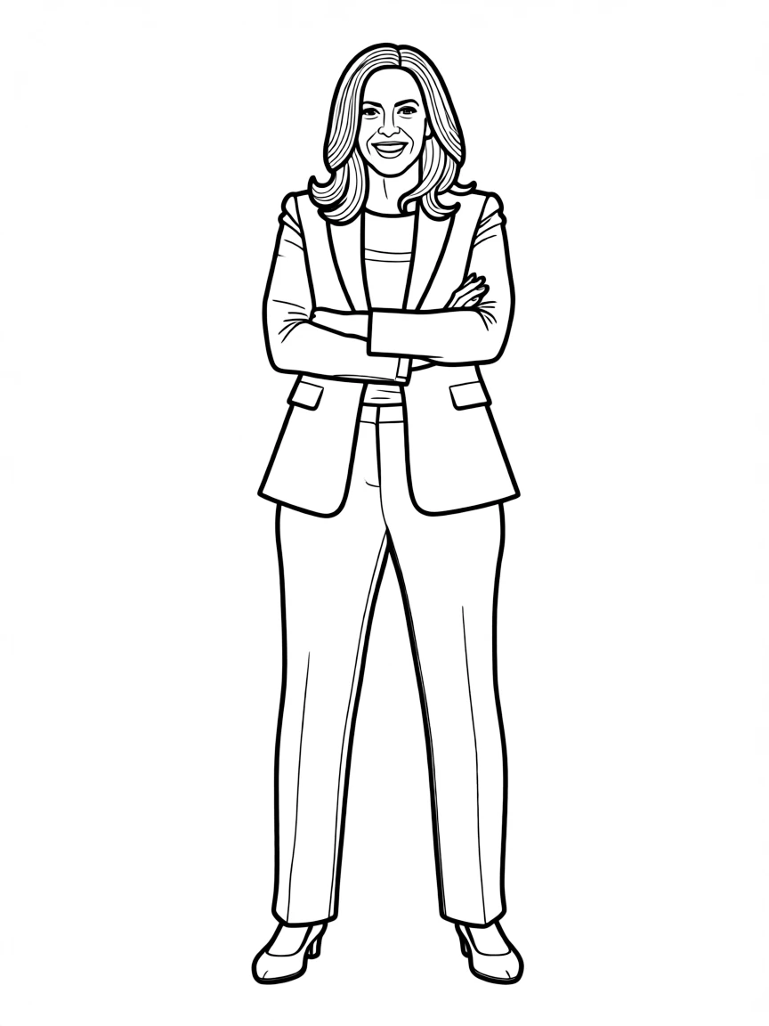 Kamala Harris standing confidently