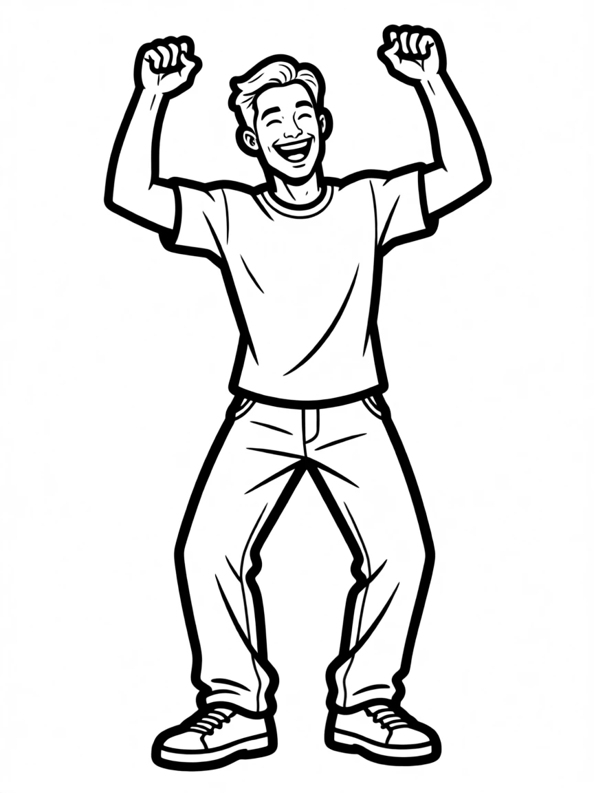 Will Smith dancing with joy