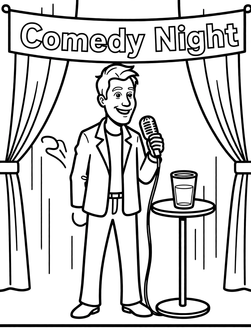 Jerry Seinfeld telling a joke
