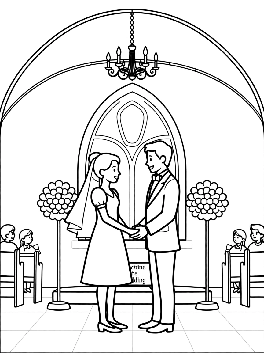 A wedding in a church