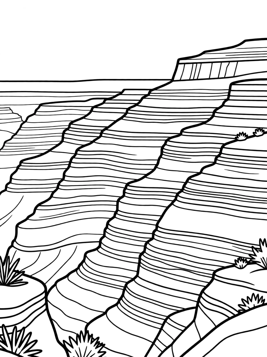Grand Canyon layered rock formations