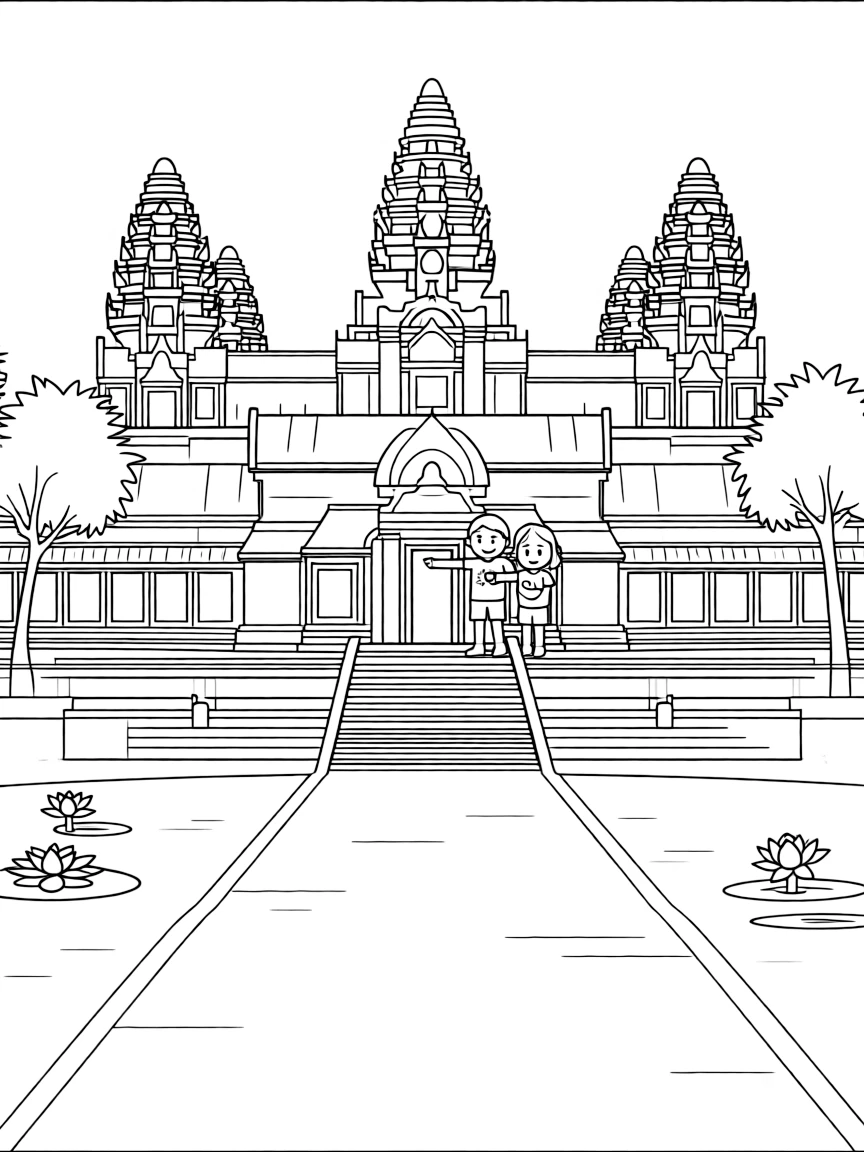 Cambodia Angkor Wat temple complex