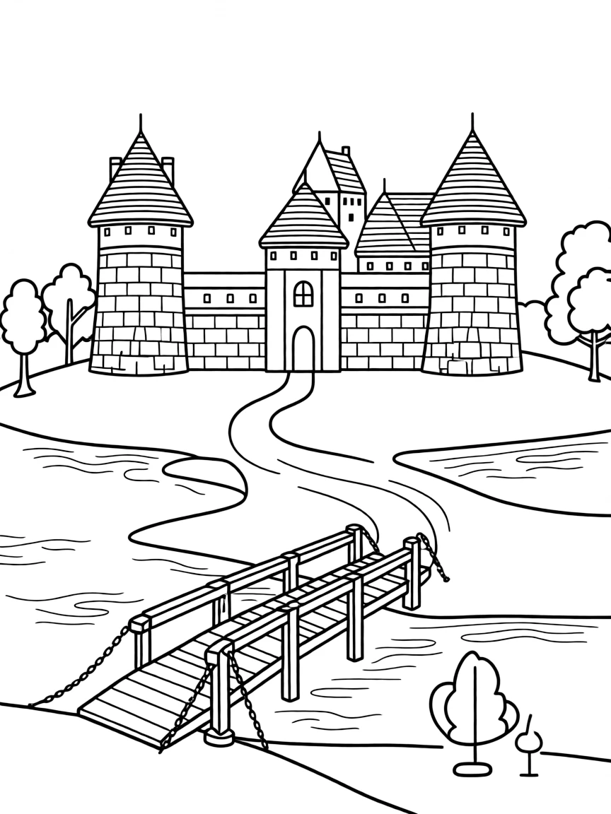 Lithuania medieval castle surrounded by lakes
