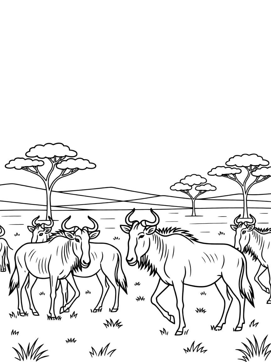 Tanzania Serengeti wildebeest migration