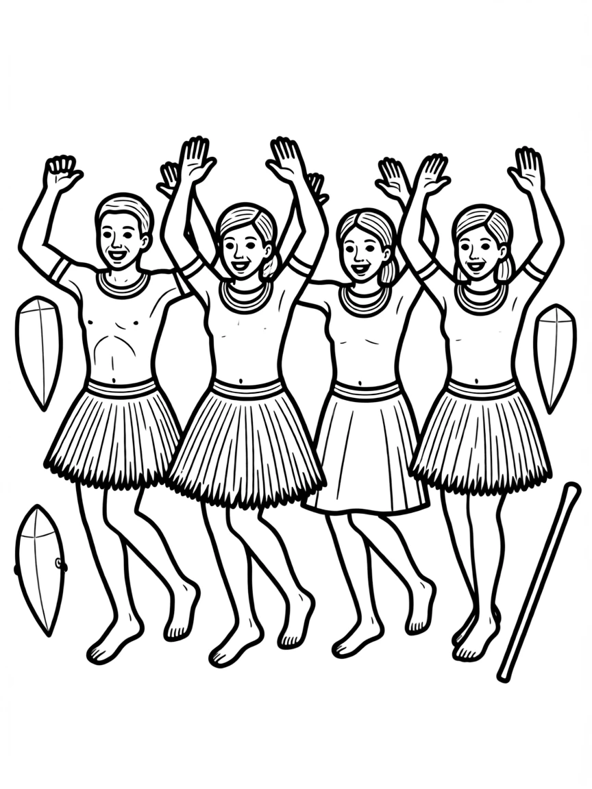 Swaziland traditional Sibhaca dancing