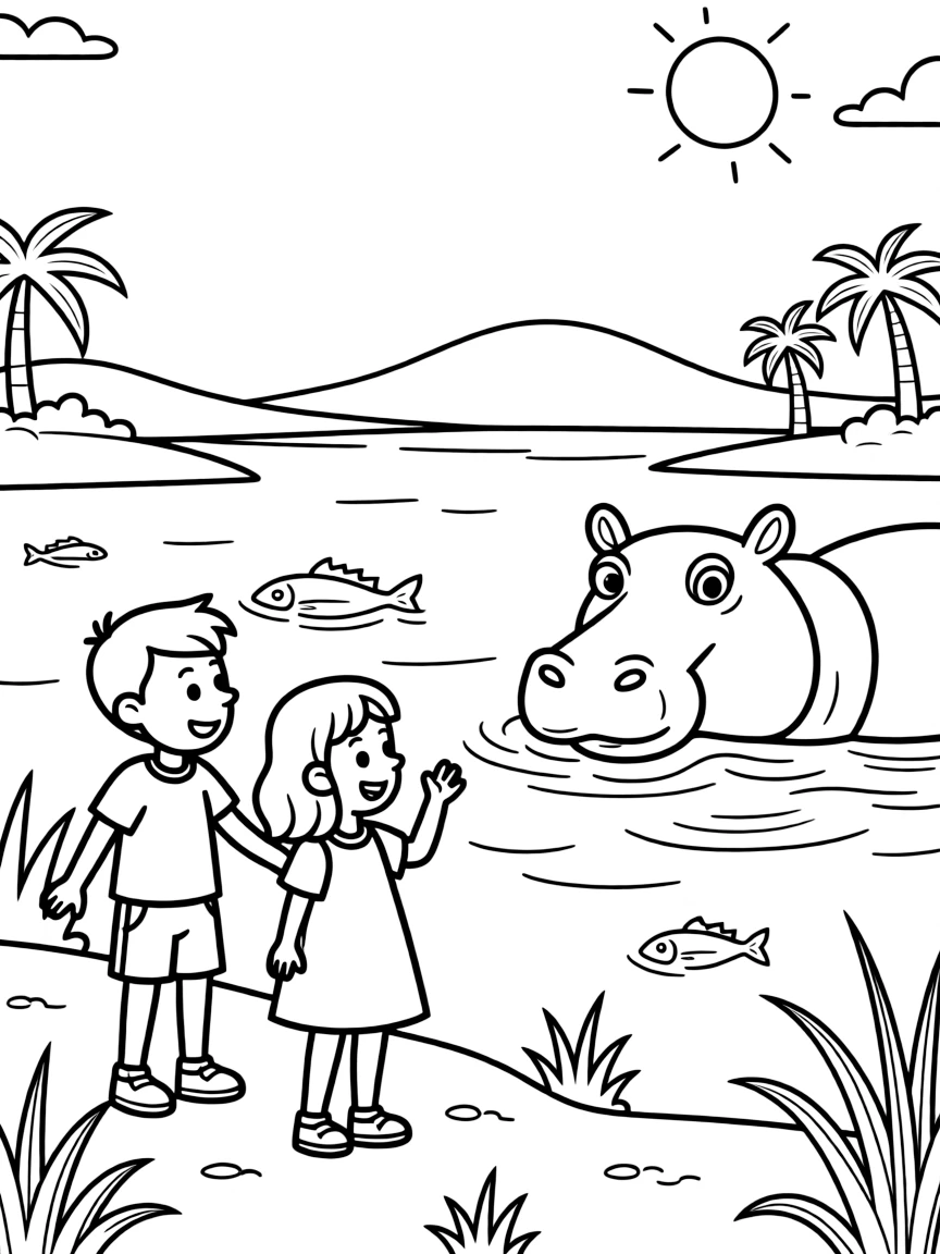 Gambia River Gambia hippo spotting