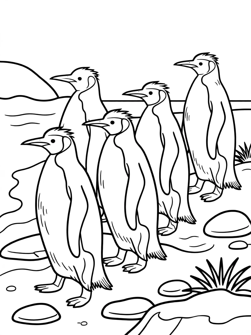 Macquarie Island royal penguin parade