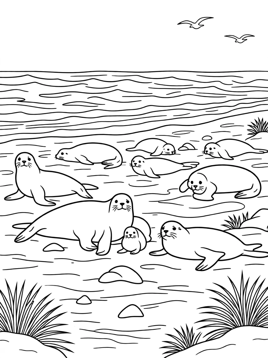 Prince Edward Islands fur seal rookery