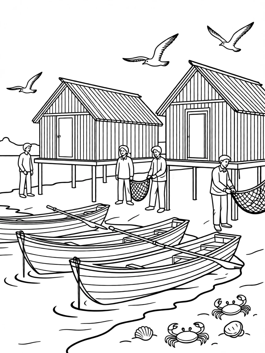Saint Paul Island traditional fishing village