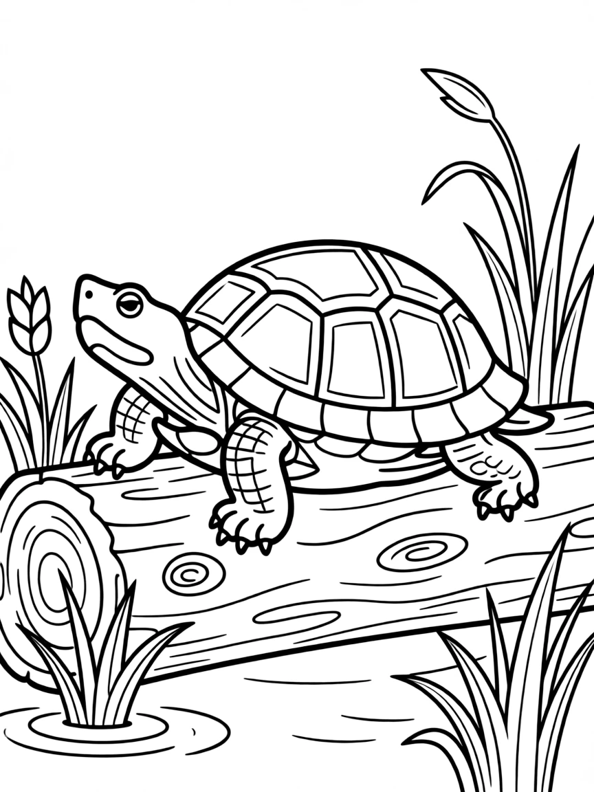 (Maryland) Maryland terrapins (diamondback turtle) on a log