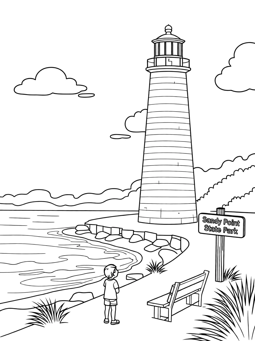 (Maryland) Lighthouse at Sandy Point State Park