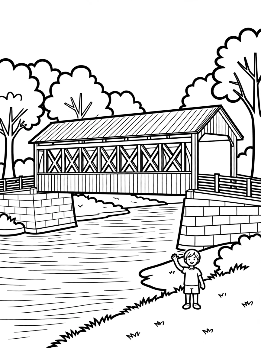(Maryland) Susquehanna State Park covered bridge