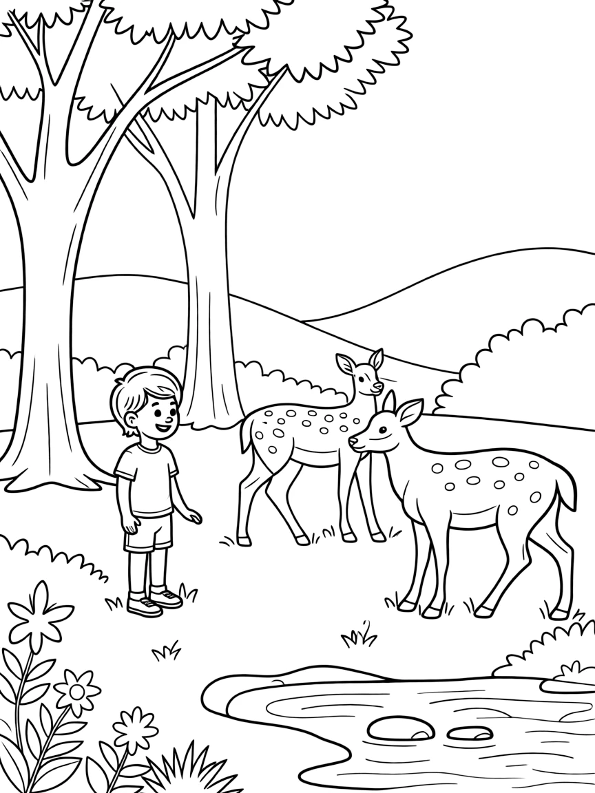 (Maryland) Rock Creek Park in Montgomery County with deer