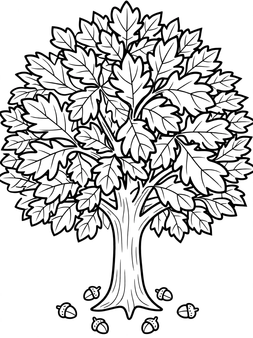 (Maryland) Maryland state tree - White Oak with full canopy