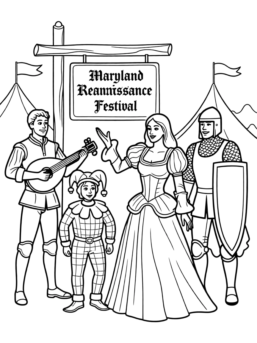 (Maryland) Maryland Renaissance Festival with costumed performers