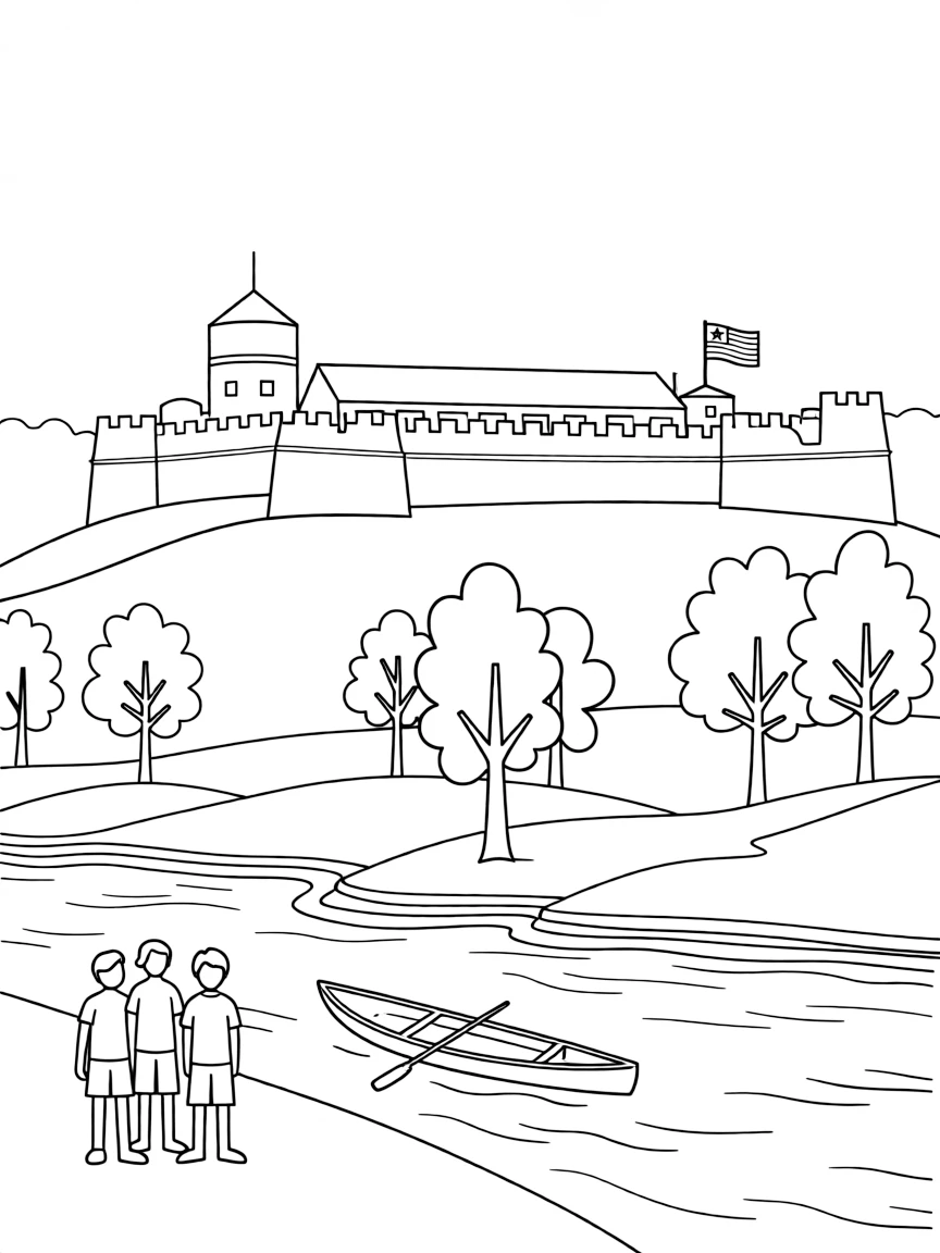 (Maryland) Fort Washington overlooking the Potomac River