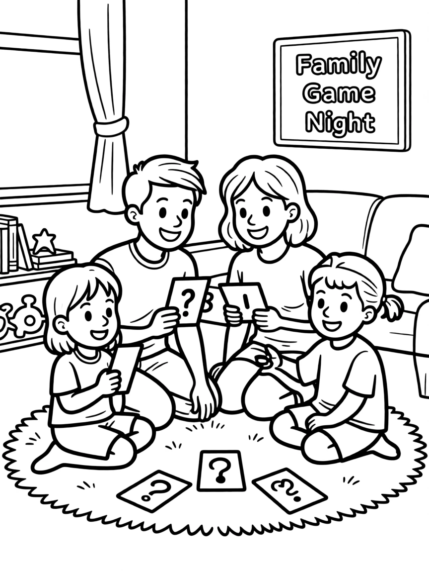 (family) Family playing would you rather