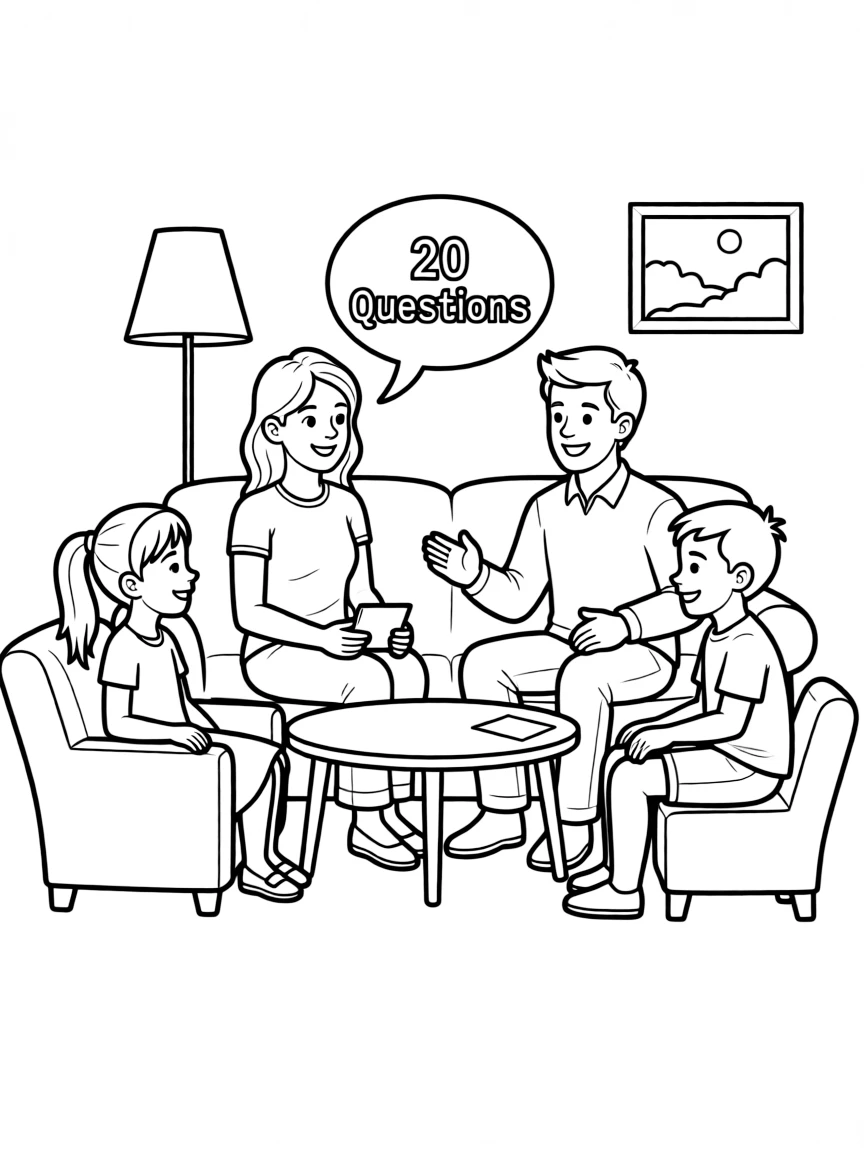 (family) Family playing 20 questions