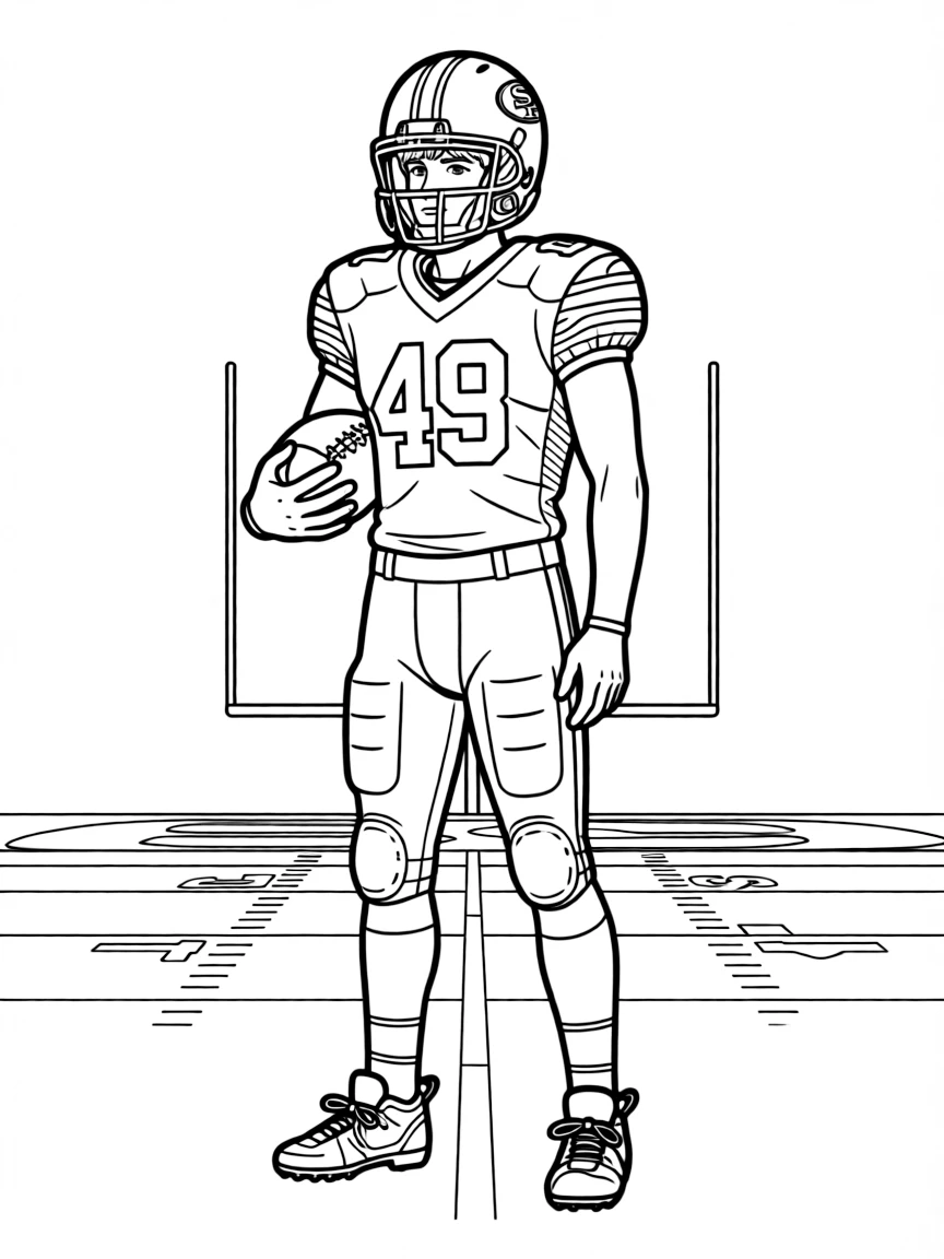 (California) San Francisco 49ers football player