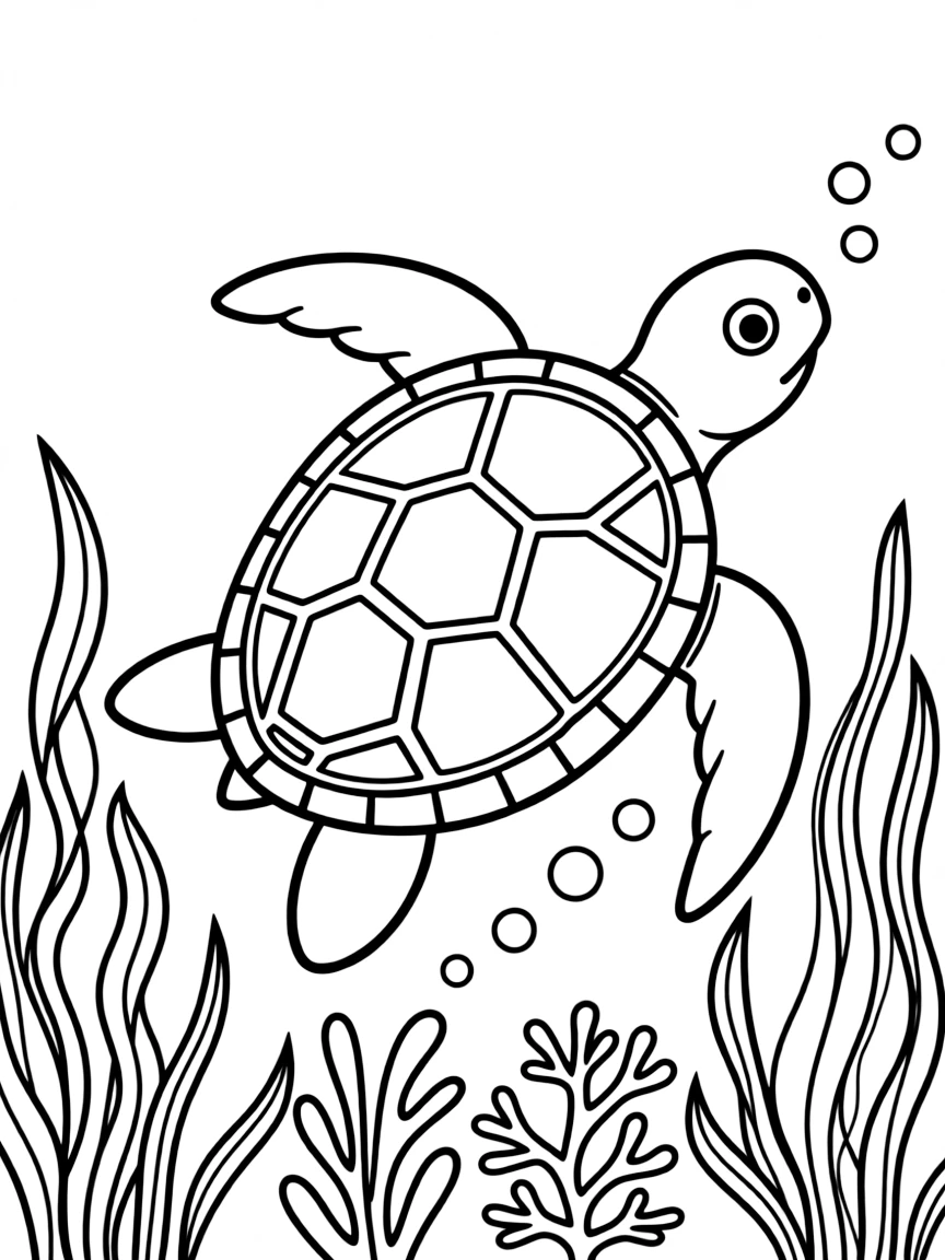 (California) California sea turtle swimming underwater
