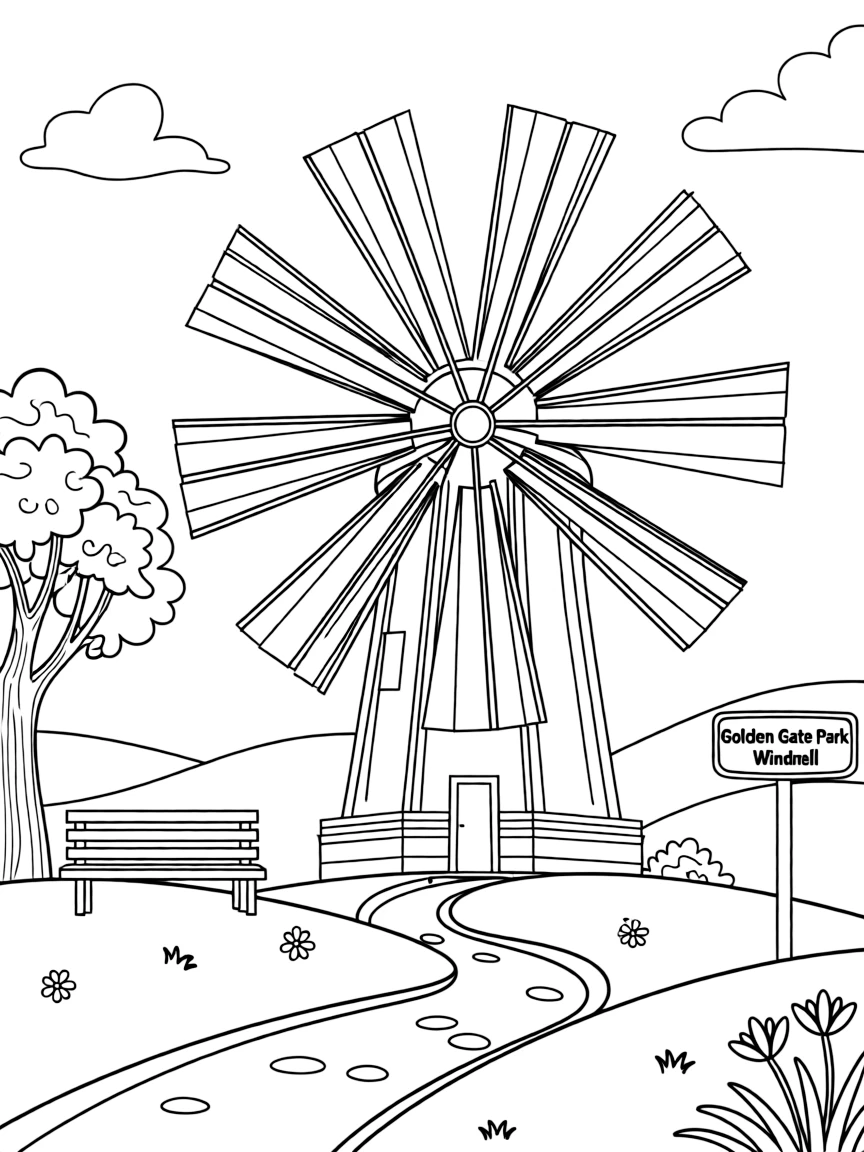 (California) Golden Gate Park windmill
