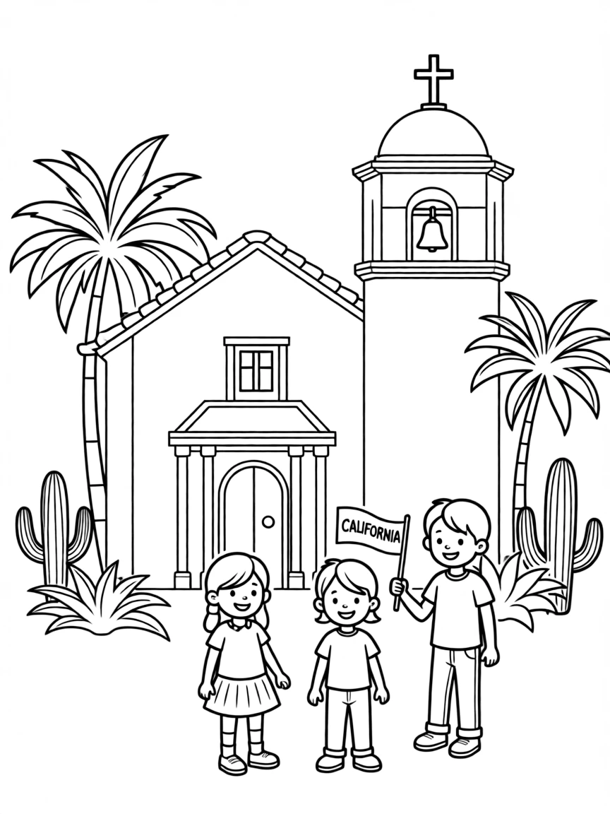 (California) California missions adobe walls