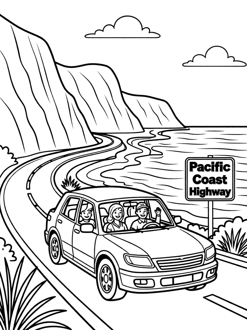 (California) Pacific Coast Highway scenic drive