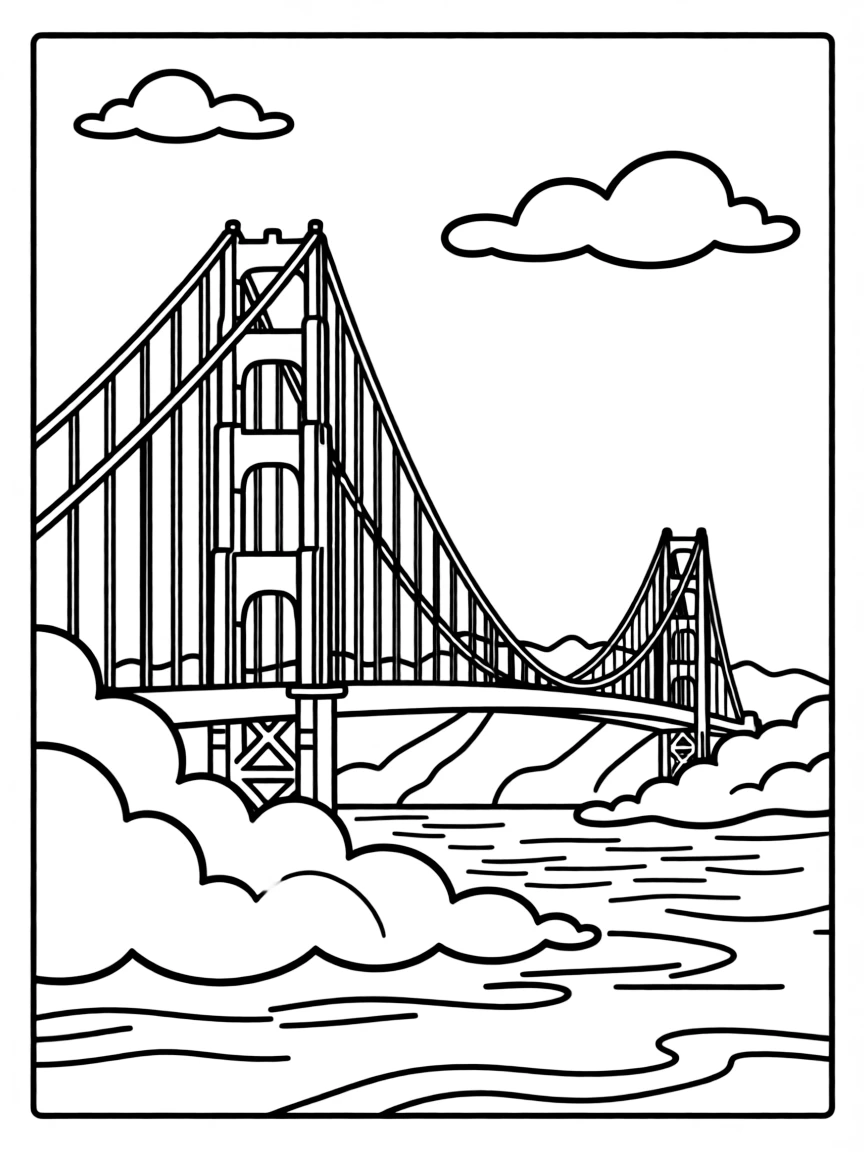 (California) Golden Gate Bridge in fog