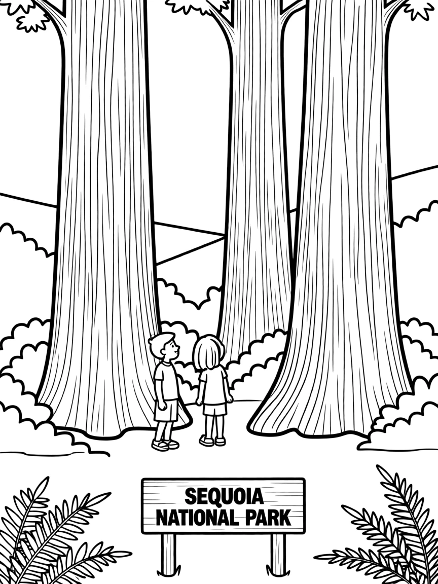 (California) Sequoia National Park giant trees