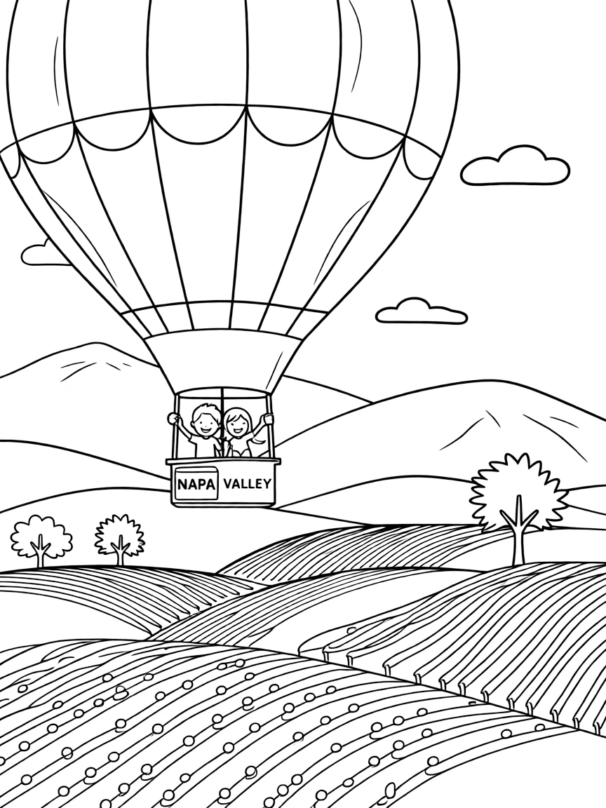 (California) Napa Valley hot air balloon ride