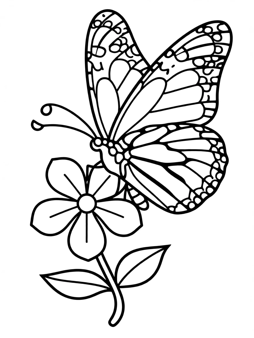 (California) California monarch butterfly on flower