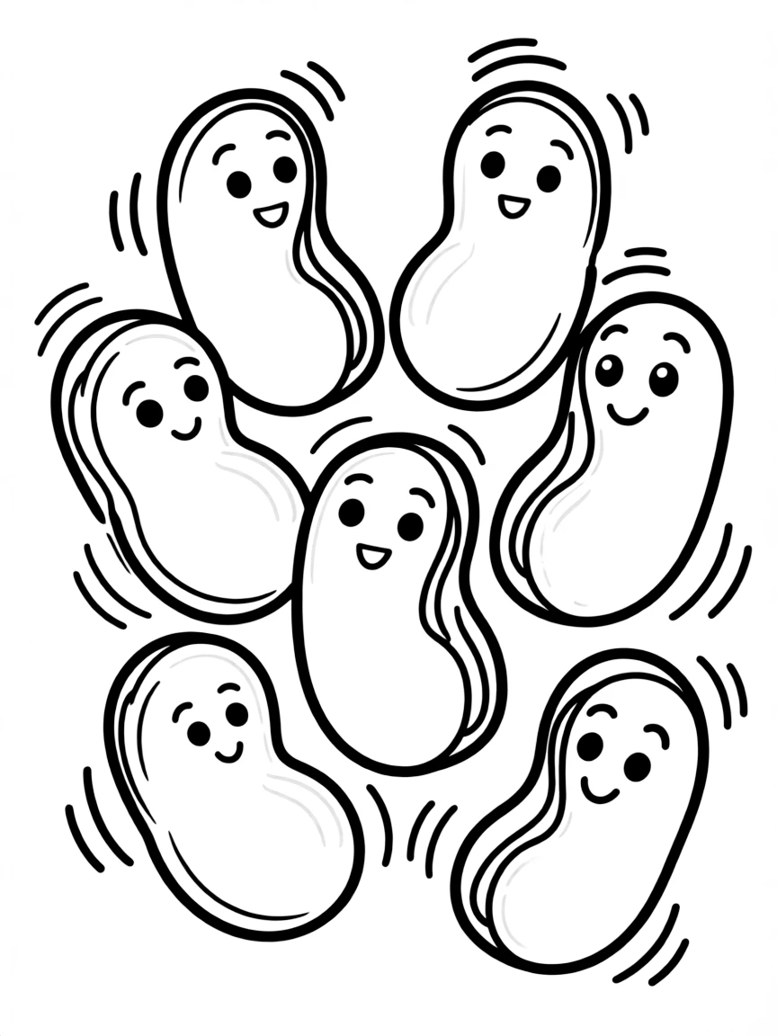 (Mexico) Mexican jumping beans with simple expressions