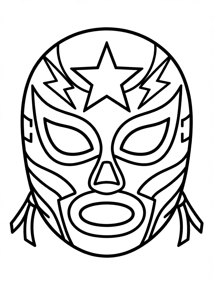 (Mexico) A simple Mexican wrestling mask (lucha libre) design