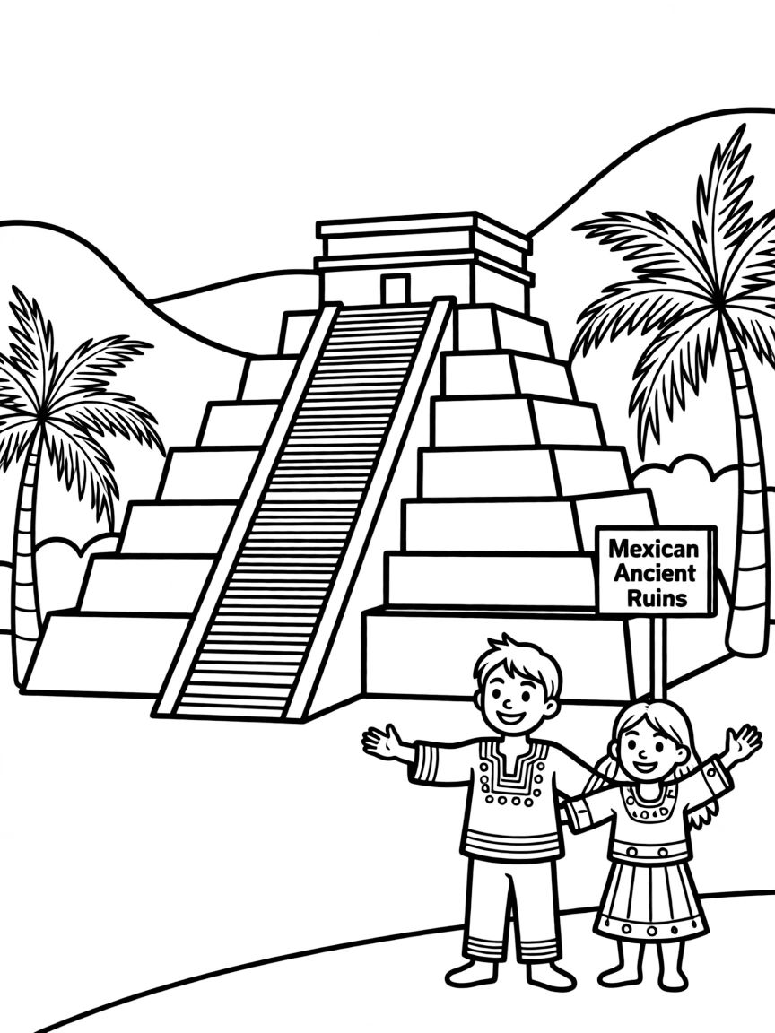 (Mexico) A basic outline of Mexican ancient ruins