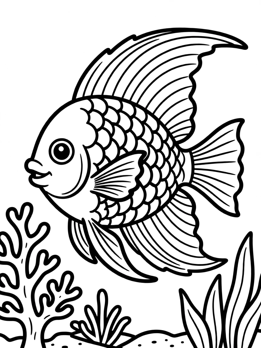 (Mexico) A colorful Mexican tropical fish design