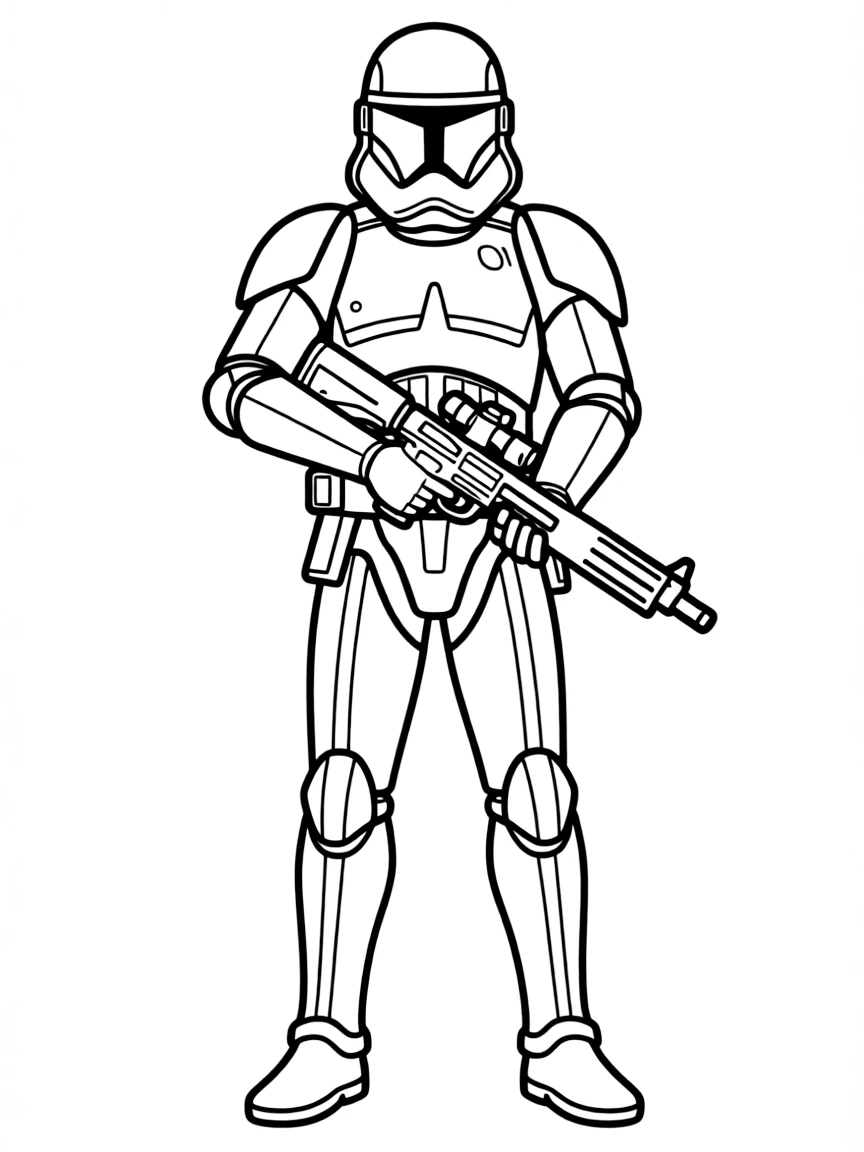 (Star Wars) A clone trooper with battle armor
