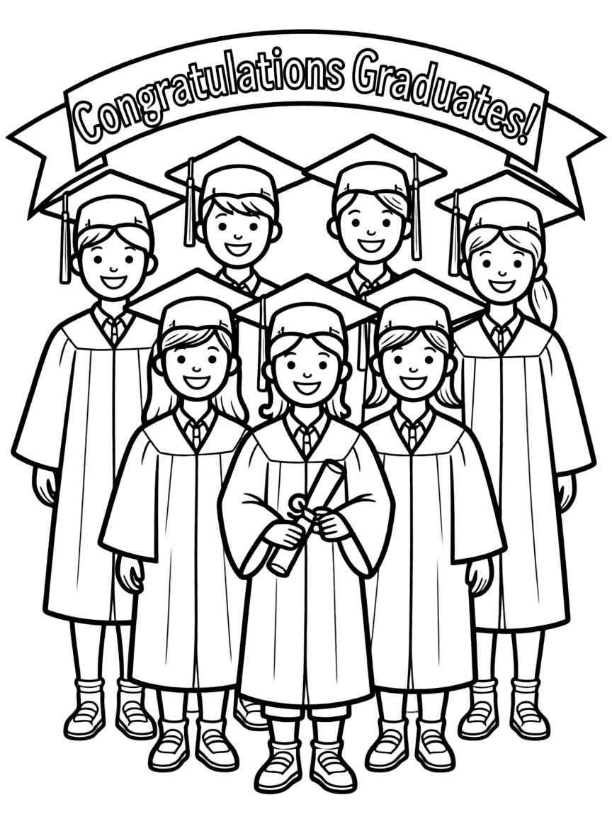 A group photo of a graduating class