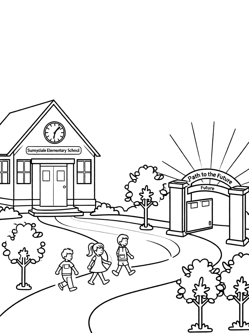 A path leading from school to the future
