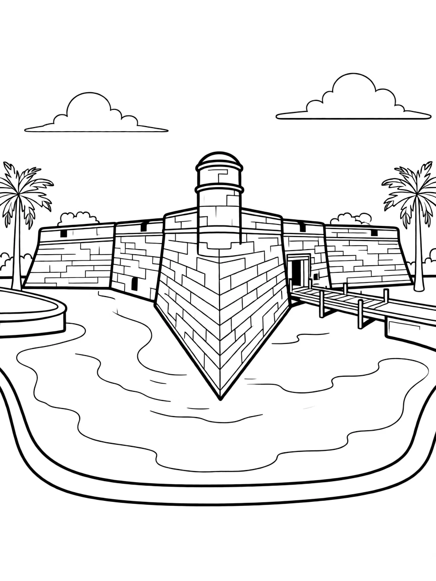 (Florida) The Castillo de San Marcos fortress
