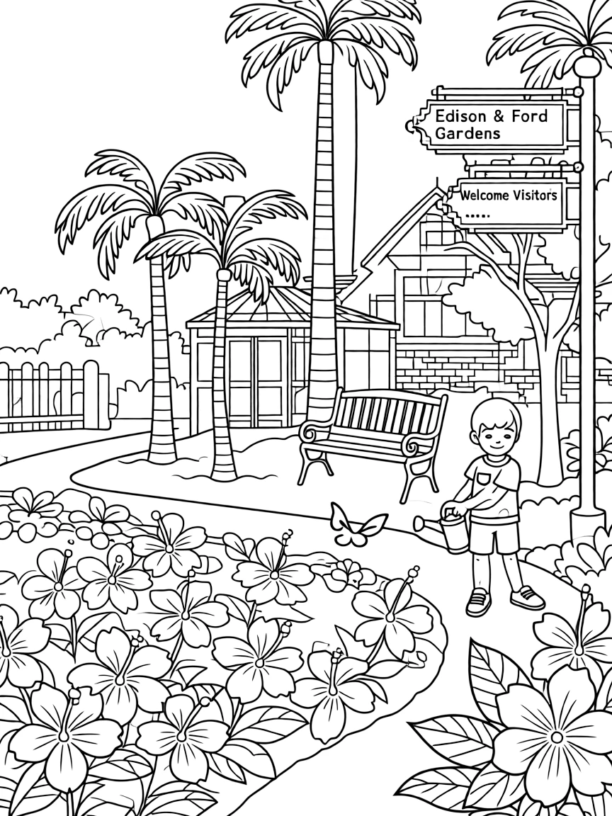 (Florida) The Edison and Ford Winter Estates gardens