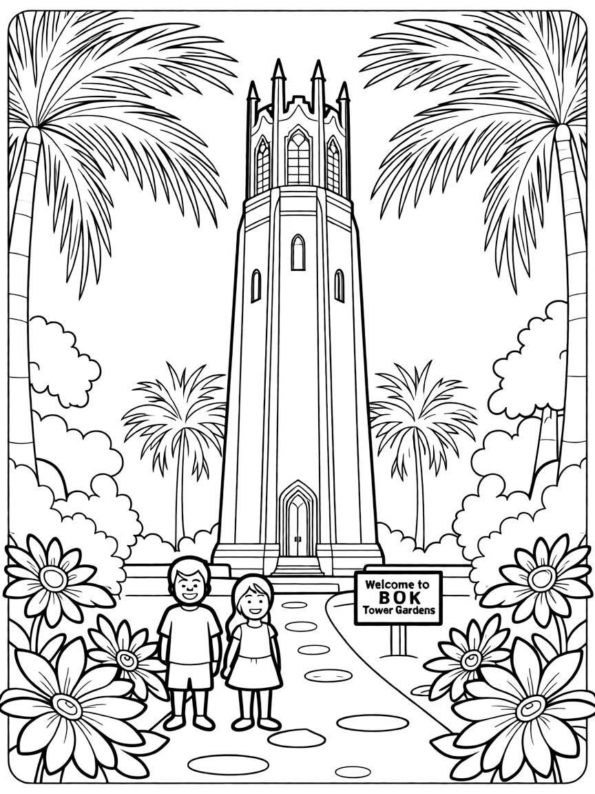 (Florida) The Bok Tower Gardens with singing tower