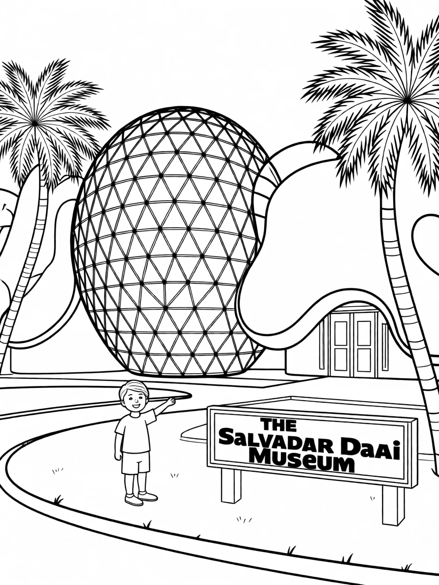 (Florida) The Salvador Dali Museum with surreal architecture